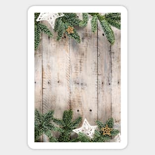 Christmas theme background in vintage tone. Sticker